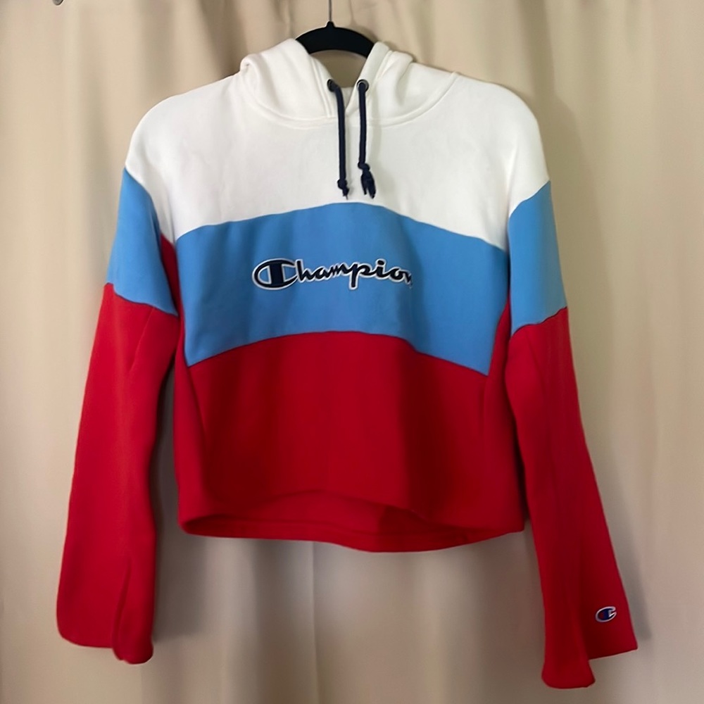 Champion hoodie loose king crop with flared sleeves